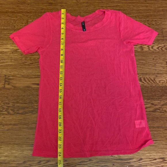 SAVVI SM Raspberry Pinkish Purple Mesh SALT Short Sleeve Shirt - Picture 8 of 10